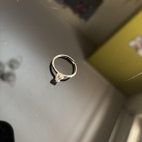 Ring used, 17-18mm, silver color