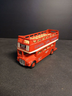 Welly London Double Decker Tour Bus diecast model like new