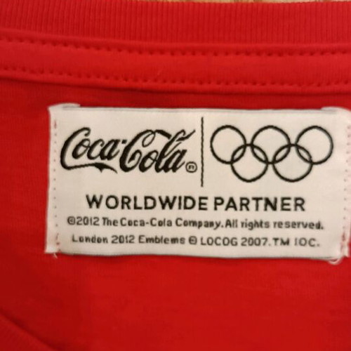 Coca Cola T-shirt new, London 2012 Olympic Games collectible