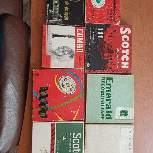 Vintage reel-to-reel tapes pack of 8, like new, Greek and foreign songs