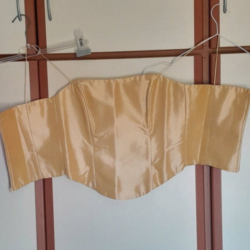 Handmade top gold color new, size S