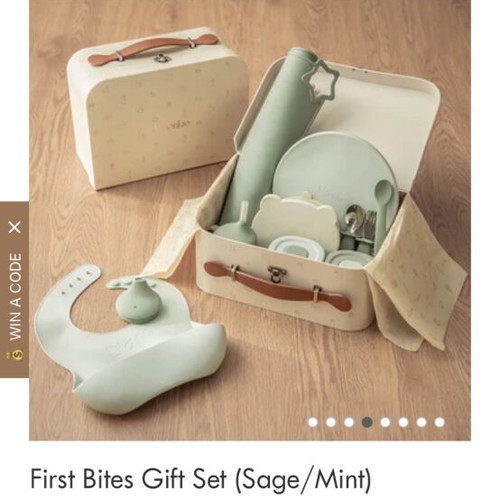 Moonkie baby feeding set new, silicone food items gift set