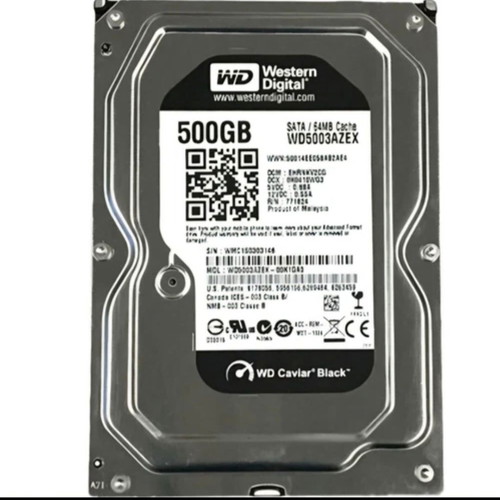 WD Black 500GB HDD SATA 3.5 like new