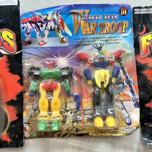 Vintage festival robots new in sealed cards