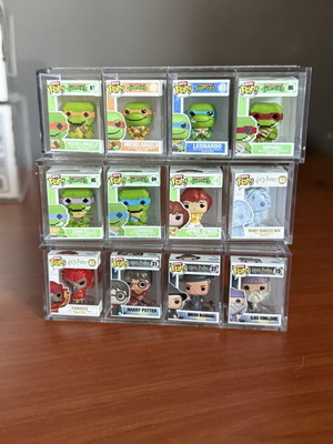 Funko Pop! Bitty Pop! figures from Harry Potter and Teenage Mutant Ninja Turtles