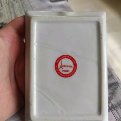 Mona Lisa collector's edition porcelain ashtray 14x10cm Arterire Paris limited like new