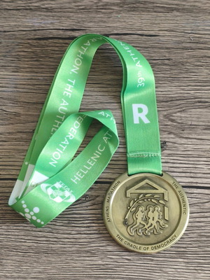 Athens Marathon 39th Authentic Medal 2022 5K used
