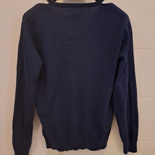 GANT men's sweater used, size medium, cotton, blue/grey