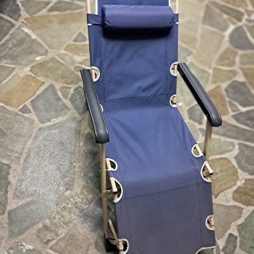 Sun lounger used for beach or garden