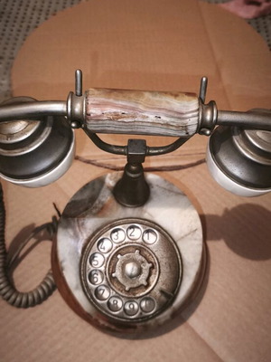 Vintage onyx telephone used