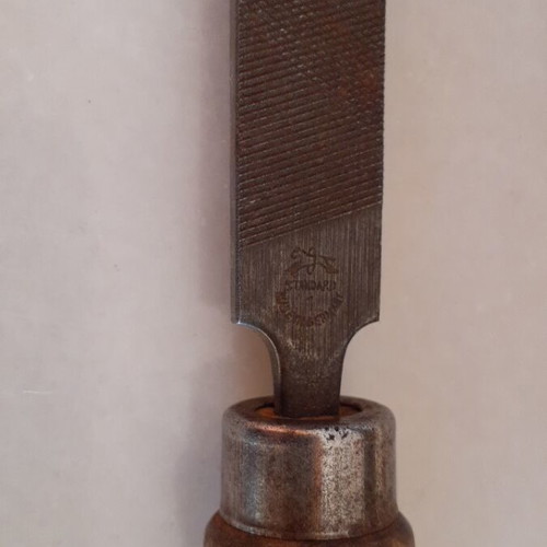Vintage Standard Metal File used with authentic patina