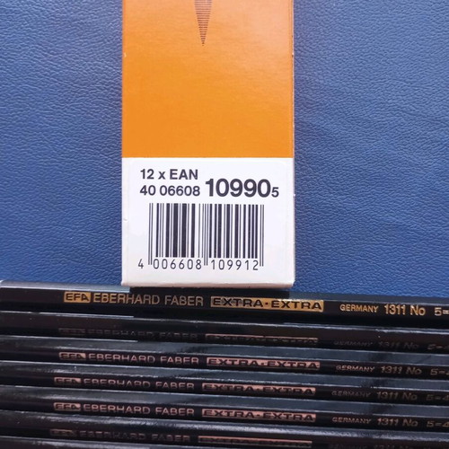 Eberhard Faber Extra-Extra 1311 No 5=4H pencils new, pack of 12