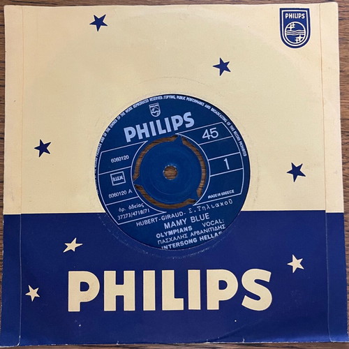 The Olympians Mamy Blue 45 used vinyl record