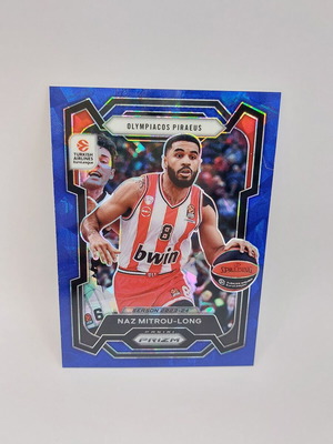 Euroleague Prizm Naz Mitrou-Long blue ice card like new