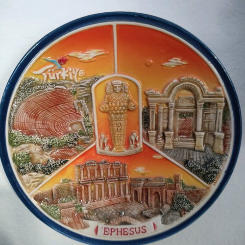 Decorative wall plate used, Turkey