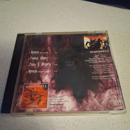 Moonspell Opium CD Maxi-Single 1996, metal