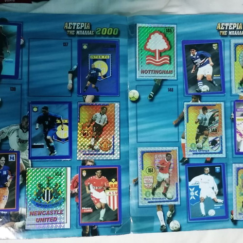 Sticker album Asteria tis Ballas 2000 used, 80% complete