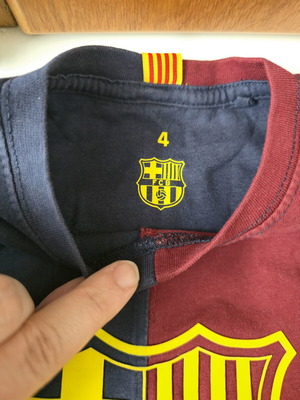 Μπλούζα FC Barcelona μεταχειρισμένη, αγόρι μέγεθος 4 ετών