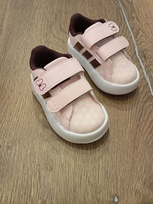 Adidas Disney Grand Court Minnie sneakers new, size 21, white and pink