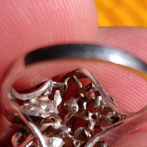 Silver ring 925 used, size 57