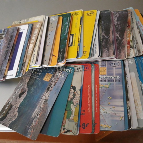Phone cards used 1999-2002, b free telestet, netkarta, kosmokarta, chronokartes