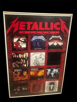 Αφίσα Metallica σαν καινούργιο με εξώφυλλα άλμπουμ