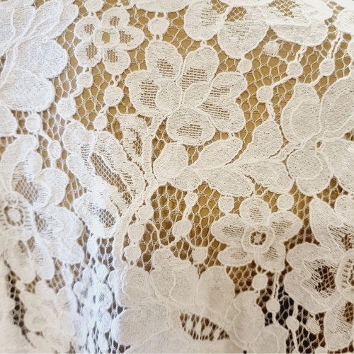 Shirt one size white with lace, new