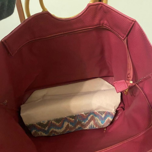 Handbag like new, large, multicolored