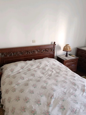 Handmade classic carved bedroom set from solid wood like new