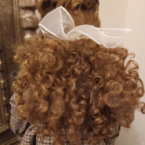 Porcelain doll new personal collection with velvet clothes
