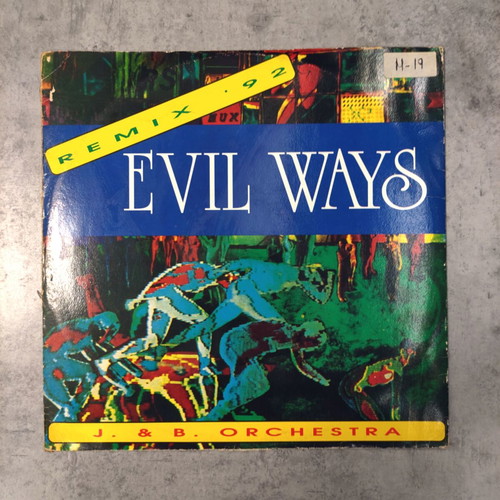 J&B Orchestra Evil Ways Remix '92 12″ vinyl maxi single used