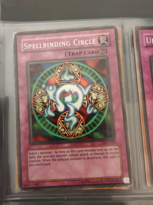 Yu-Gi-Oh card Spellbinding Circle like new
