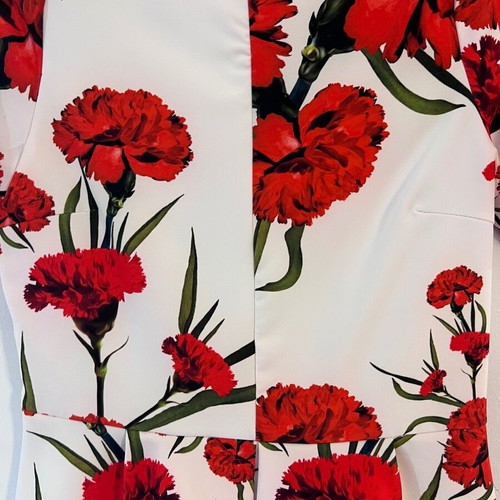 Imperial Italy floral peplum top size S like new