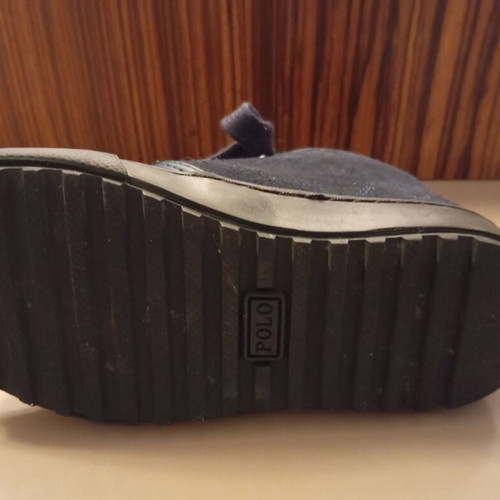 Polo Boys' Casual Shoe Size 27 Blue Suede Like New