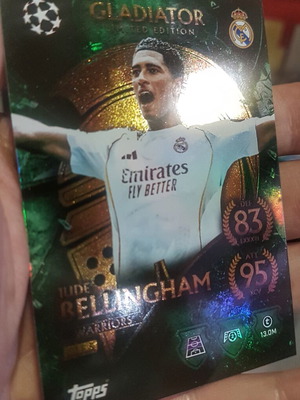 Jude Bellingham Gladiator Limited Edition Topps Match Attax Extra 2026 like new