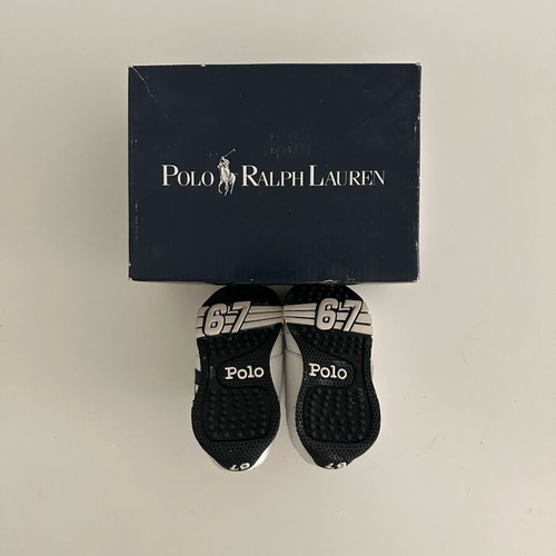 Polo Ralph Lauren kids sneakers new, size 22, white and blue