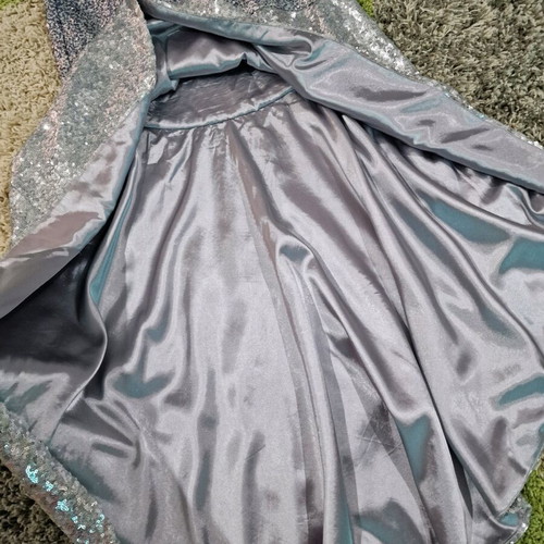 Chi Chi London maxi sequin dress like new, grey, size M