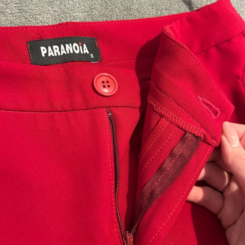 Paranoia fabric pants like new, size S, red