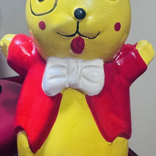 Pikachu Winnie Ceramic Collectible Piggy Bank like new
