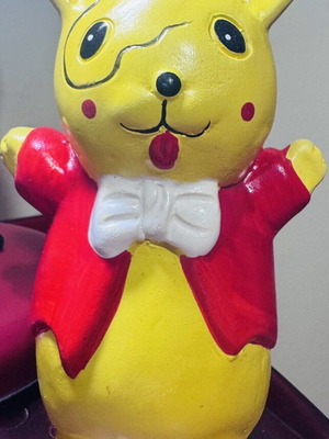 Pikachu Winnie Ceramic Collectible Piggy Bank like new