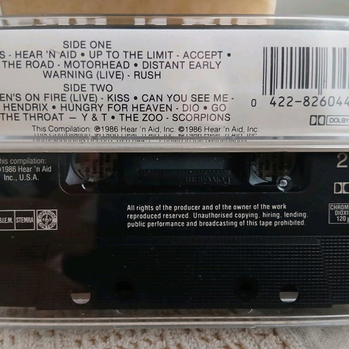 Dio's Hear 'n Aid cassette 1988 like new, metal