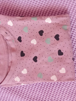 Sinsay long-sleeve shirt 104 cm with hearts