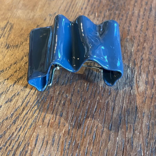 Metal hair clip dark blue new for hair