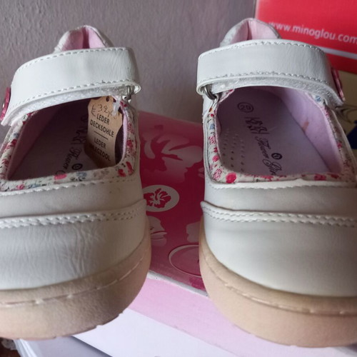 Girls' sandals size 29 new, white and pink