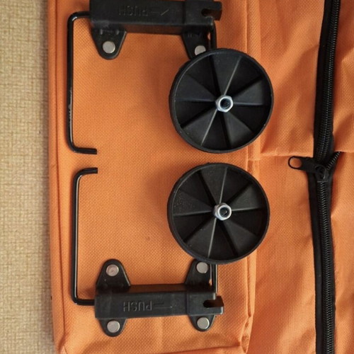 Transport bag with wheels, new, expandable with zipper