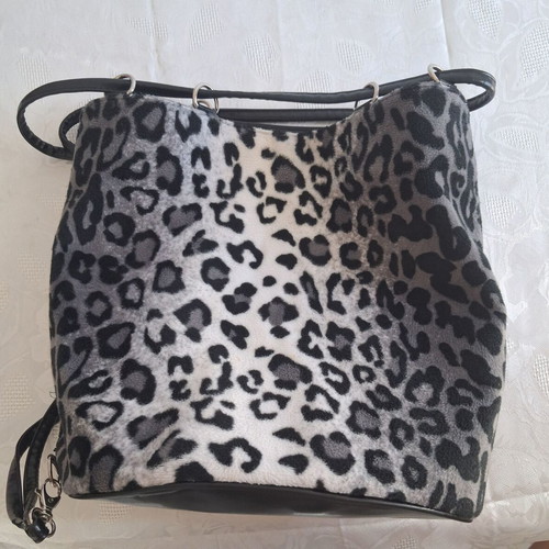 Animal Print Leopard Bucket Backpack in good condition