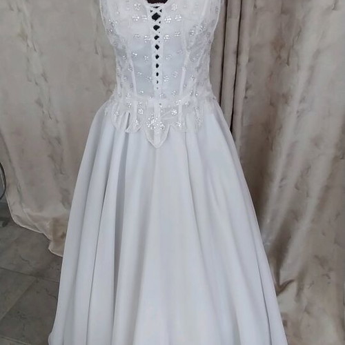 Wedding dress bodice with stones and strass new, size L