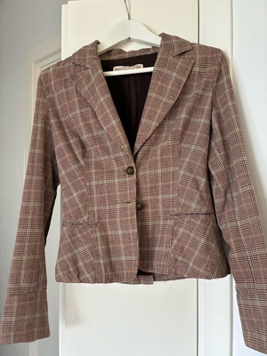 Checked jacket small used, brown