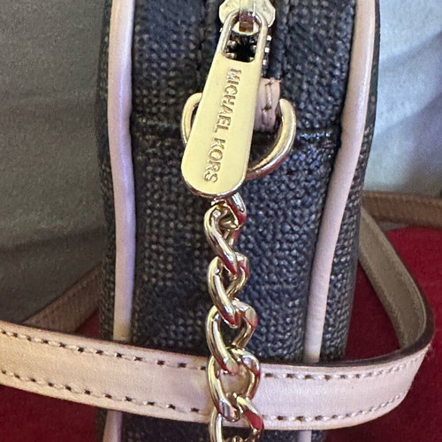 Michael Kors crossbody bag like new, brown with beige details