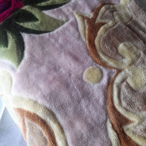 Double blanket used, warm and heavy for double bed